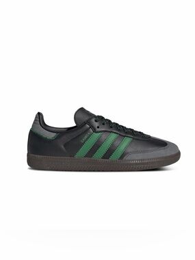 adidas Black Sneaker with Green Three-Stripes adidas Samba OG sz 7.5 / 38 mint